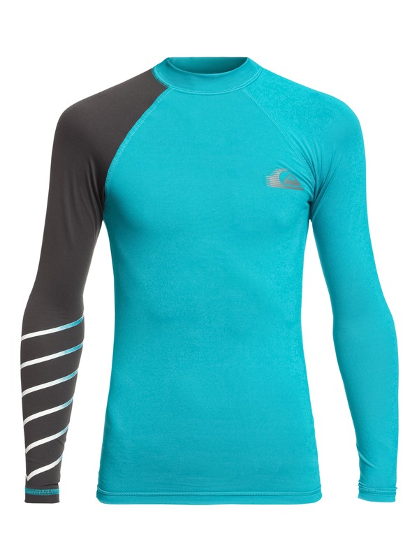 quiksilver, Niños 8-16 Rashguard FPS 50 Manga Larga Active, TYPHOON (bny0) 0 Niños 8-16 Rashguard FPS 50 Manga Larga Active Azul EQBWR03059 Quiksilver