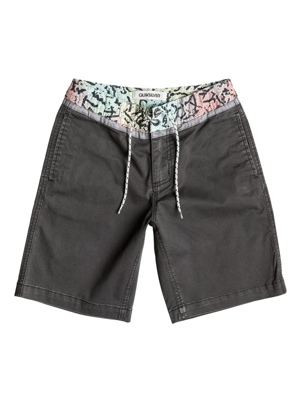 quiksilver, Street Trunk Yoke Cracked - Short, TARMAC (kta0) 0 Street Trunk Yoke Cracked - Short Noir EQBWS03082 Quiksilver