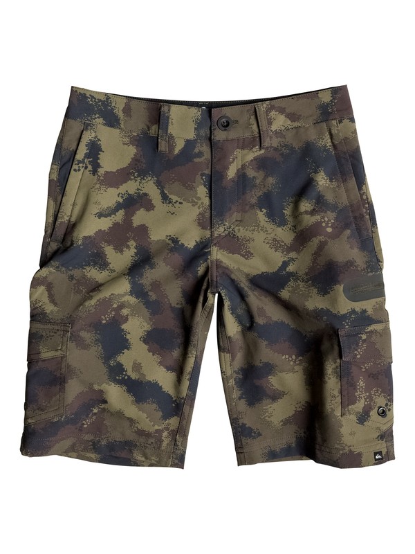 quiksilver, Boy's 8-16 Utilitarion Amphibian 19" Shorts, WAX DOTS FOREST CAMO (csn6) 0 Boy's 8-16 Utilitarion Amphibian 19" Shorts EQBWS03131 Quiksilver