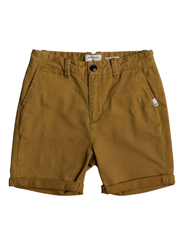 quiksilver, Детские шорты-чинос Krandy, CATHAY SPICE (cpb0) 0 Детские шорты-чинос Krandy Коричневый EQBWS03221 Quiksilver