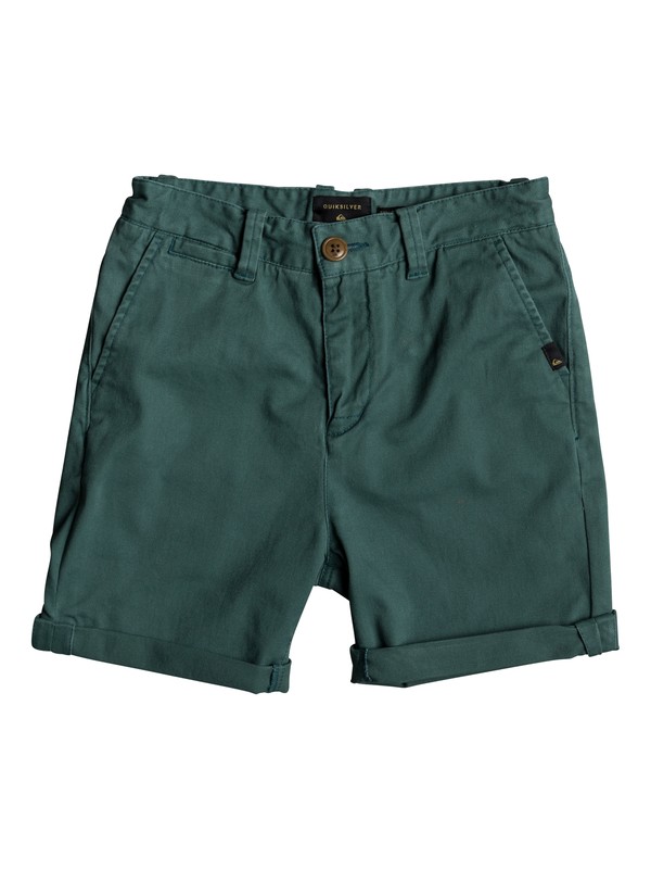 quiksilver, Krandy - Chino Shorts, MALLARD GREEN (gqn0) 0 Krandy - Chino Shorts Green EQBWS03221 Quiksilver