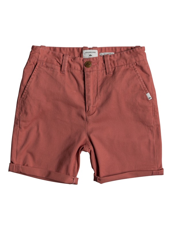 quiksilver, Krandy - Chino Shorts, MINERAL RED (mmz0) 0 Krandy - Chino Shorts Pink EQBWS03221 Quiksilver