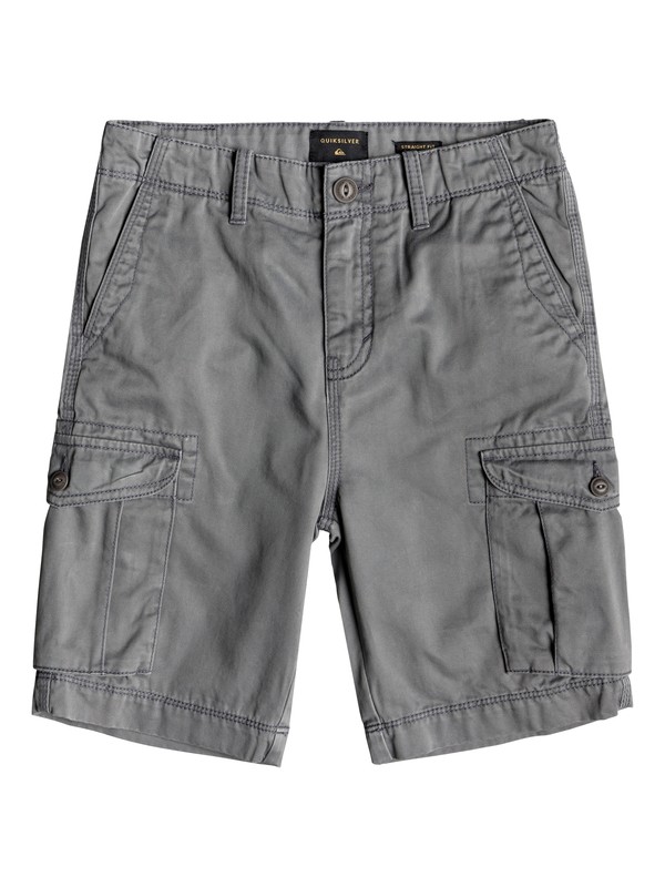 quiksilver, Boy's 8-16 Crucial Battle 18" Cargo Shorts, QUIET SHADE (kze0) 0 Boy's 8-16 Crucial Battle 18" Cargo Shorts Black EQBWS03226 Quiksilver