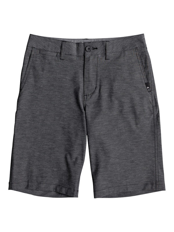 quiksilver, Boy's 8-16 Union Heather 19" Amphibian Boardshorts, BLACK (kvj0) 0 Boy's 8-16 Union Heather 19" Amphibian Boardshorts Black EQBWS03232 Quiksilver