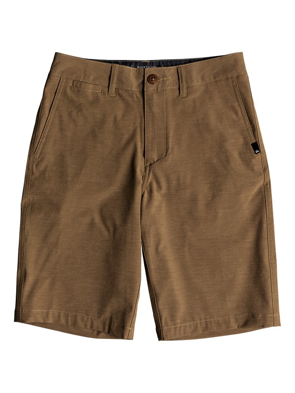 quiksilver, Boy's 8-16 Union Heather 19" Amphibian Boardshorts, ELMWOOD (tmp0) 0 Boy's 8-16 Union Heather 19" Amphibian Boardshorts Beige EQBWS03232 Quiksilver