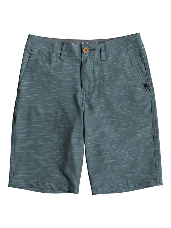 quiksilver, Boys 8 -16 Union Slub 19" Amphibian Shorts, MALLARD GREEN (gqn0) 0 Boys 8 -16 Union Slub 19" Amphibian Shorts Green EQBWS03240 Quiksilver