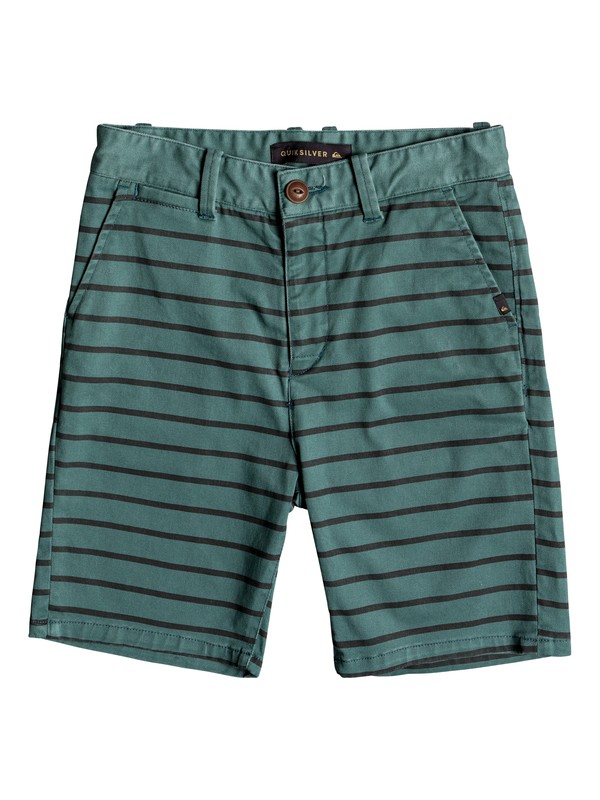 quiksilver, Waiku Plan Stripe - Shorts, MALLARD GREEN (gqn0) 0 Waiku Plan Stripe - Shorts Green EQBWS03246 Quiksilver