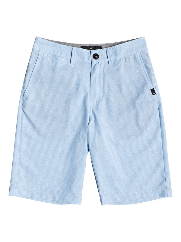 quiksilver, Boy's 8-16 Union Heather 19" Amphibian Boardshorts, AIRY BLUE (bfa0) 0 Boy's 8-16 Union Heather 19" Amphibian Boardshorts Blue EQBWS03279 Quiksilver