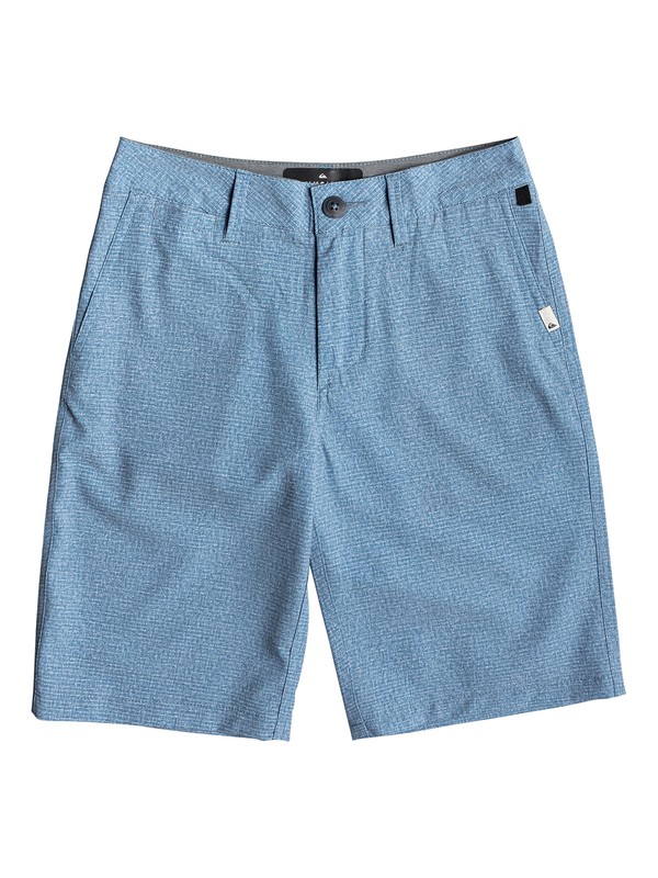 quiksilver, Boy's 8-16 Union Heather 19" Amphibian Boardshorts, STELLAR (bnt0) 0 Boy's 8-16 Union Heather 19" Amphibian Boardshorts Blue EQBWS03279 Quiksilver
