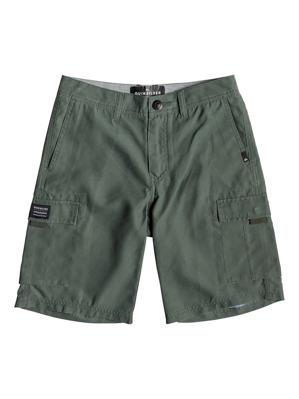 quiksilver, Boy's 8-16 Rogue Surfwash 18" Amphibian Boardshorts, THYME (cqy0) 0 Boy's 8-16 Rogue Surfwash 18" Amphibian Boardshorts Brown EQBWS03284 Quiksilver