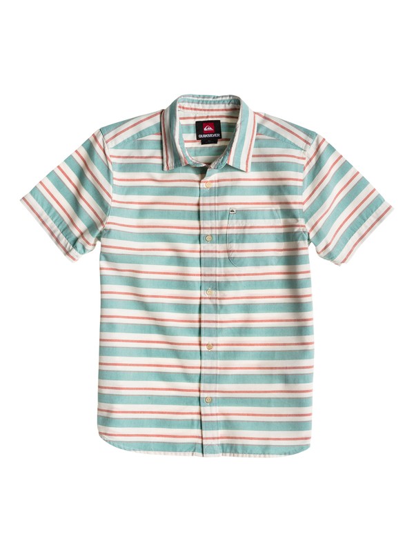 quiksilver, Boys 8-16 Haano Short Sleeve Shirt, BALTIC (blk0) 0 Boys 8-16 Haano Short Sleeve Shirt EQBWT00008 Quiksilver