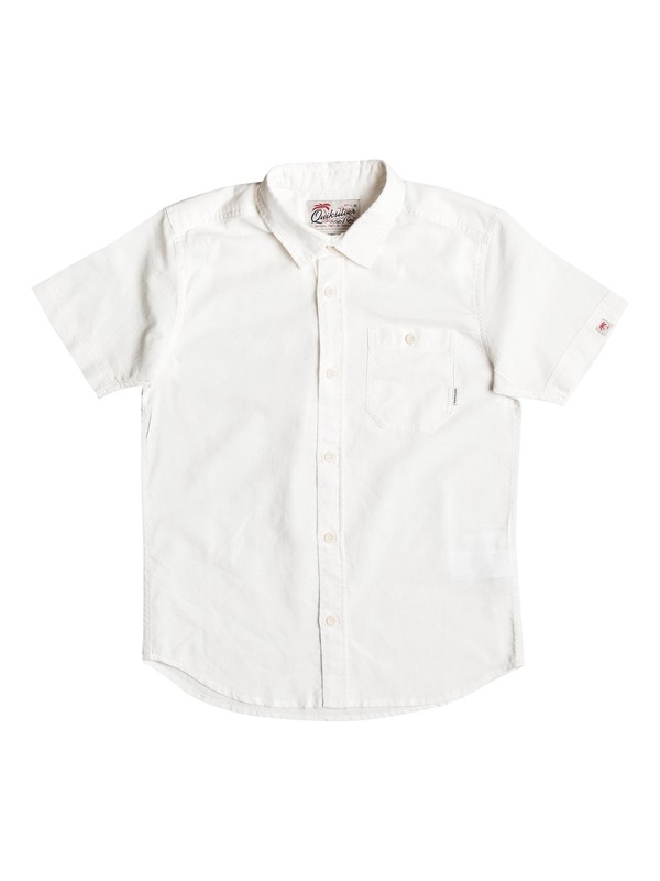 quiksilver, Time Box - Chemise à manches courtes, SNOW WHITE (wbk0) 0 Time Box - Chemise à manches courtes Blanc EQBWT03157 Quiksilver