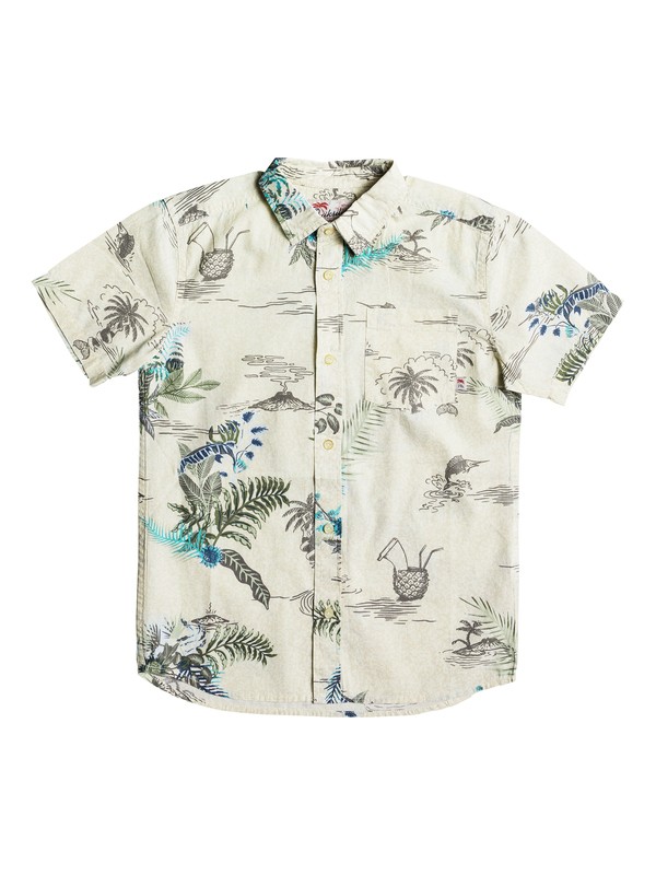 quiksilver, Channels Bruz - Camicia a maniche lunghe, BIRCH CHANNELS BRUZ (wdw6) 0 Channels Bruz - Camicia a maniche lunghe White EQBWT03168 Quiksilver