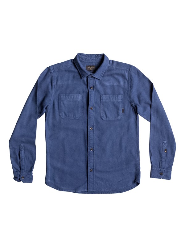 quiksilver, Bomie - Long Sleeve Shirt for Boys 8-16, DARK DENIM (brq0) 0 Bomie - Long Sleeve Shirt for Boys 8-16 Blue EQBWT03179 Quiksilver