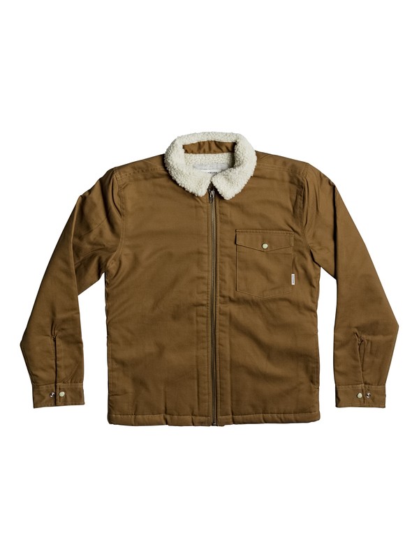 quiksilver, Dabein - Veste pour Garçon 8-16 ans, RUBBER (cpp0) 0 Dabein - Veste pour Garçon 8-16 ans Marron EQBWT03182 Quiksilver