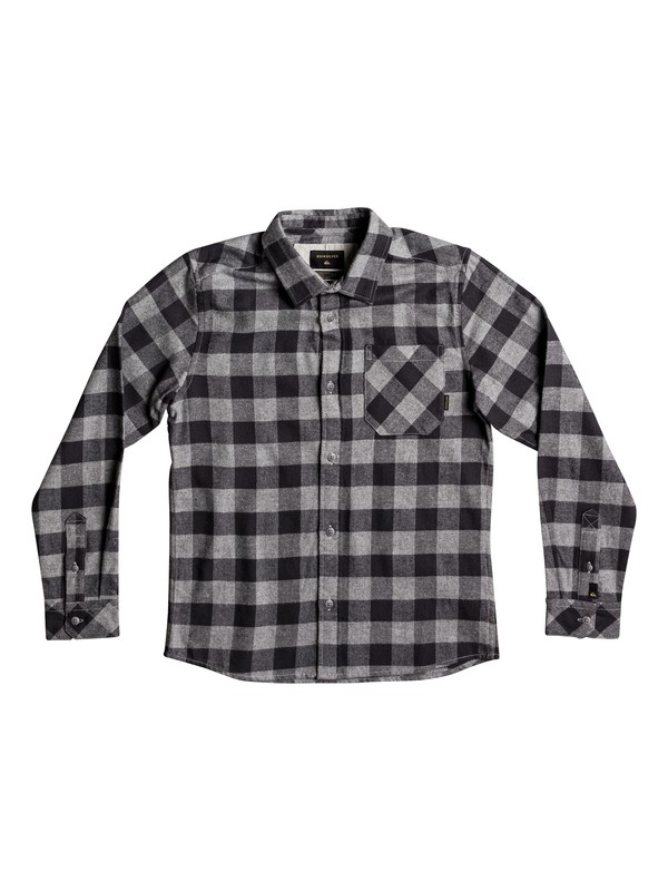 quiksilver, Motherfly Flannel - Chemise à manches longues pour Garçon 8-16 ans, TARMAC MOTHERFLY (kta1) 0 Motherfly Flannel - Chemise à manches longues pour Garçon 8-16 ans Noir EQBWT03184 Quiksilver