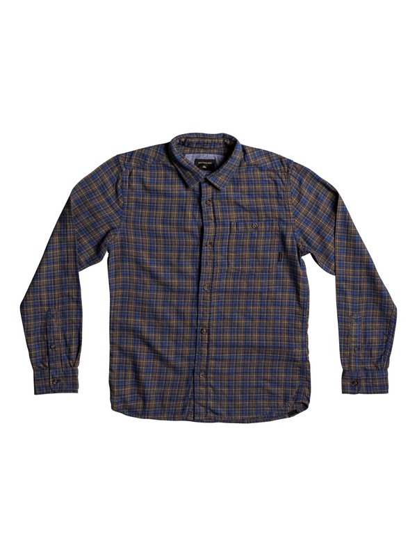 quiksilver, Boy's 8-16 Phaser Setting Long Sleeve Shirt, TURKISH SEA PHASER SETTING (bqs1) 0 Boy's 8-16 Phaser Setting Long Sleeve Shirt EQBWT03186 Quiksilver