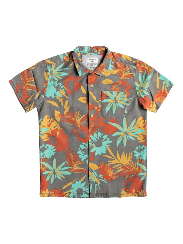 quiksilver, Desert Trip Camp - Short Sleeve Shirt, QUIET SHADE DESERT TRIP (kze6) 0 Desert Trip Camp - Short Sleeve Shirt Black EQBWT03191 Quiksilver