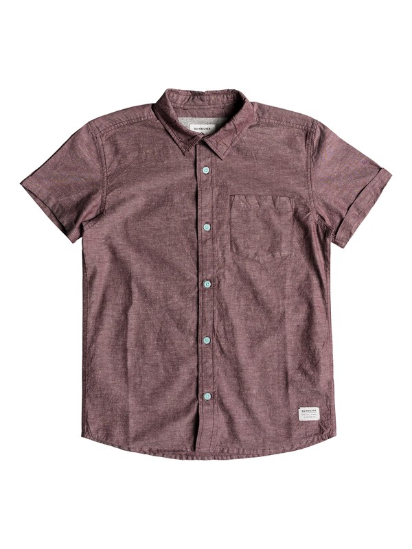 quiksilver, Emoxy - Chemise à manches courtes pour Garçon 8-16 ans, VINEYARD WINE (rsc0) 0 Emoxy - Chemise à manches courtes pour Garçon 8-16 ans Rouge EQBWT03197 Quiksilver