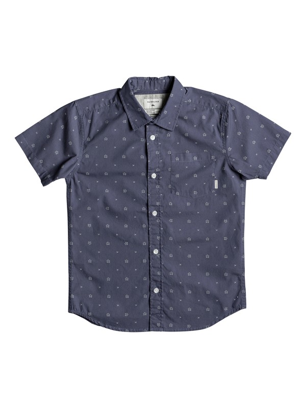 quiksilver, Kamanoa - Chemise à manches courtes pour Garçon 8-16 ans, VINTAGE INDIGO KAMANOA (byl6) 0 Kamanoa - Chemise à manches courtes pour Garçon 8-16 ans Bleu EQBWT03199 Quiksilver