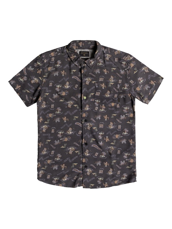 quiksilver, Aloha - Chemise à manches courtes, TARMAC ALOHA YOUTH (kta7) 0 Aloha - Chemise à manches courtes Noir EQBWT03211 Quiksilver