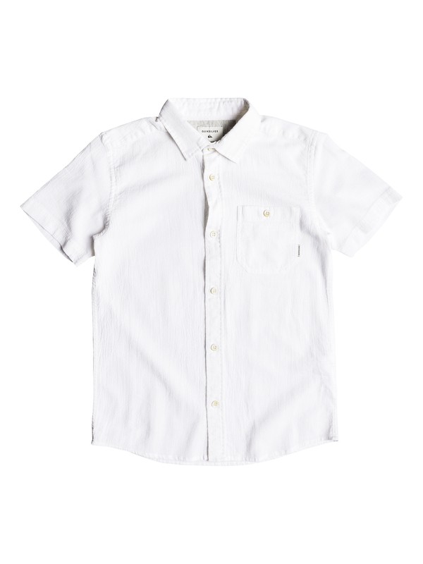 quiksilver, New Time Box - Chemise à manches courtes pour Garçon 8-16 ans, SNOW WHITE (wbk0) 0 New Time Box - Chemise à manches courtes pour Garçon 8-16 ans Blanc EQBWT03212 Quiksilver