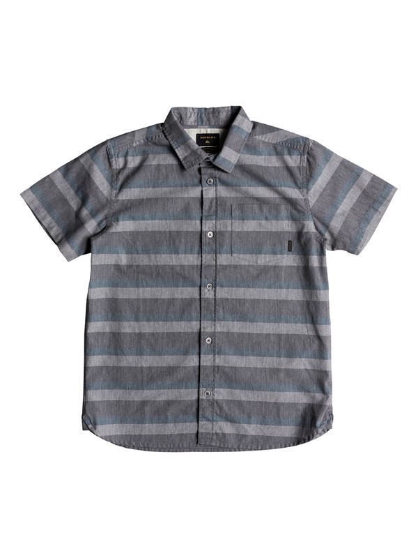 quiksilver, Boy's 8-16 Tama Kai Short Sleeve Shirt, TAPESTRY TAMA KAI STRIPE (bph3) 0 Boy's 8-16 Tama Kai Short Sleeve Shirt Blue EQBWT03218 Quiksilver