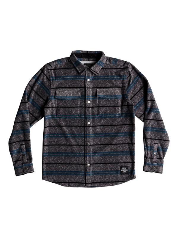 quiksilver, Boy's 8-16 Surf Days Long Sleeve Shirt, DGH SURF DAYS STRIPE (krp3) 0 Boy's 8-16 Surf Days Long Sleeve Shirt Black EQBWT03229 Quiksilver