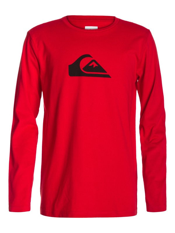quiksilver, Ls Logo Brght Yth B5, QUIK RED (rqr0) 0 Ls Logo Brght Yth B5 EQBZT03002 Quiksilver