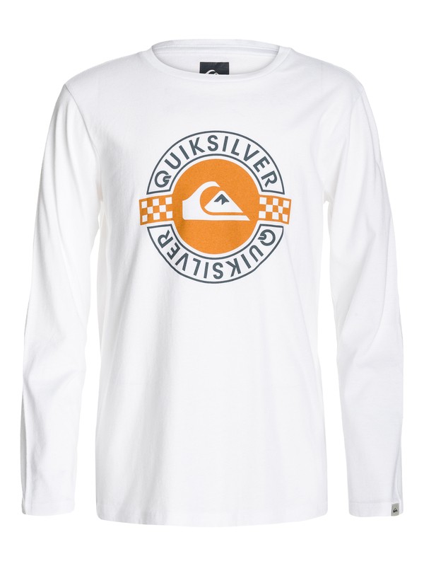 quiksilver, Ls Qs Tee Youth G8, WHITE (wbb0) 0 Ls Qs Tee Youth G8 EQBZT03019 Quiksilver