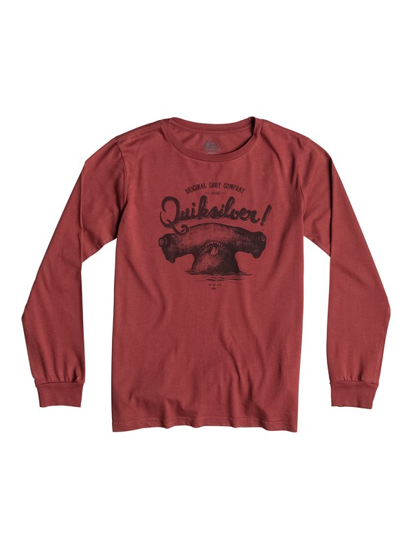 quiksilver, Organic Hammerhead - T-shirt manches longues, ROSEWOOD (rra0) 0 Organic Hammerhead - T-shirt manches longues EQBZT03160 Quiksilver