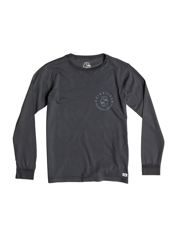 quiksilver, Garment Dyed Unidentified - T-shirt manches longues, TARMAC (kta0) 0 Garment Dyed Unidentified - T-shirt manches longues EQBZT03165 Quiksilver