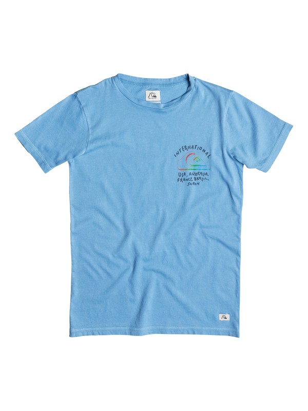 quiksilver, Garment Dye Wolrd Force - T-shirt, NIAGARA (bkt0) 0 Garment Dye Wolrd Force - T-shirt EQBZT03254 Quiksilver