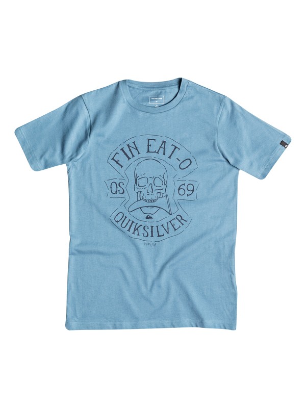 quiksilver, Classic Fin Eat - Tee-Shirt, CAPTAINS BLUE (bme0) 0 Classic Fin Eat - Tee-Shirt EQBZT03351 Quiksilver