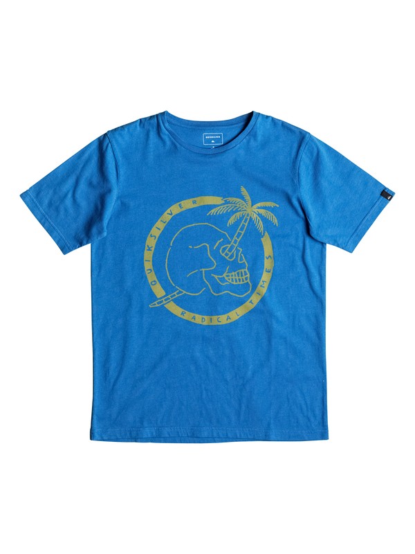 quiksilver, Classic Palm Skull - Tee-Shirt, VALLARTA BLUE (byh0) 0 Classic Palm Skull - Tee-Shirt EQBZT03477 Quiksilver