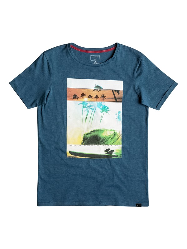 quiksilver, Slub Good Choice - Tee-Shirt, INDIAN TEAL (bqk0) 0 Slub Good Choice - Tee-Shirt EQBZT03483 Quiksilver