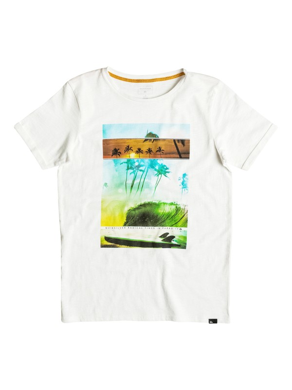 quiksilver, Slub Good Choice - T-Shirt, SNOW WHITE (wbk0) 0 Slub Good Choice - T-Shirt Weiss EQBZT03483 Quiksilver