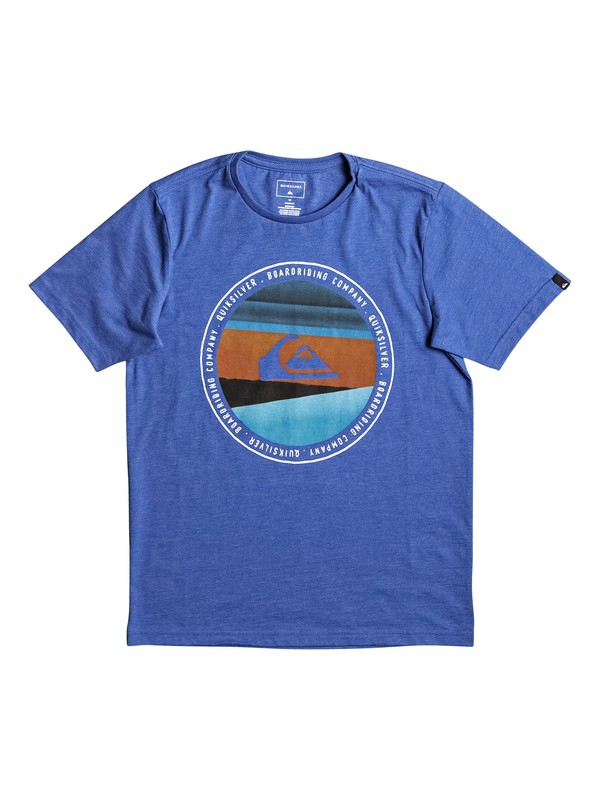 quiksilver, Classic Last Tree - T Shirt pour Garçon 8-16 ans, TURKISH SEA HEATHER (bqsh) 0 Classic Last Tree - T Shirt pour Garçon 8-16 ans EQBZT03559 Quiksilver
