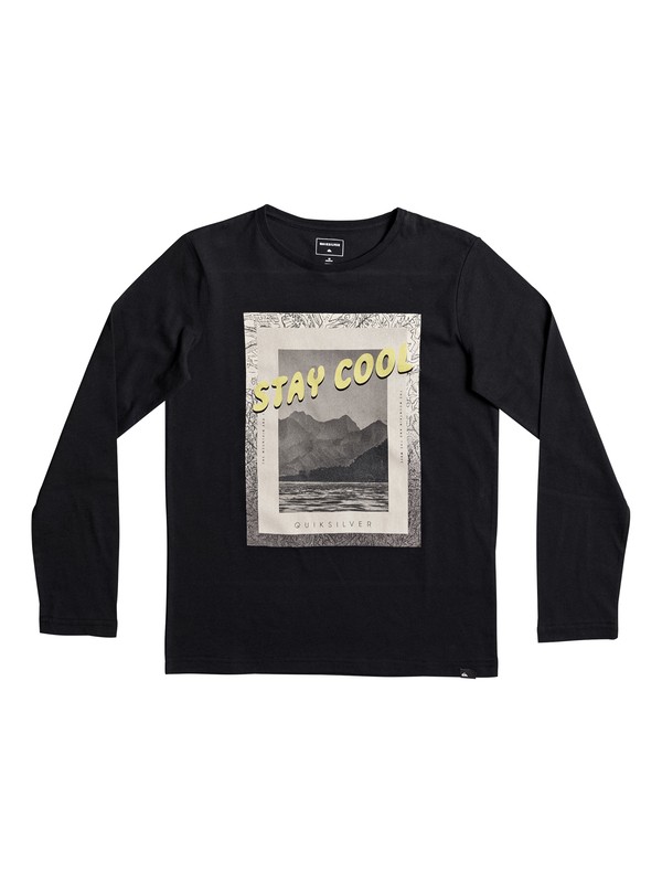 quiksilver, Classic Stay Cool - Long Sleeve T-Shirt, BLACK (kvj0) 0 Classic Stay Cool - Long Sleeve T-Shirt Black EQBZT03568 Quiksilver