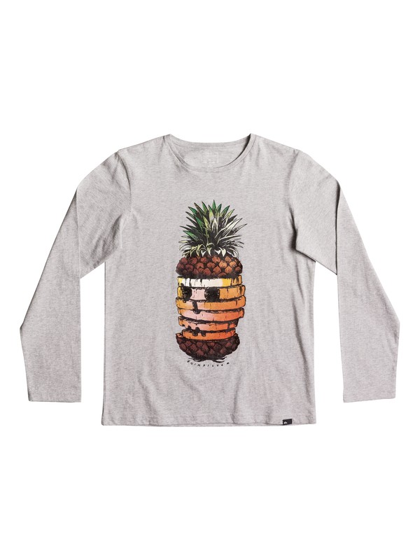 quiksilver, Classic Hot Pineapple - Long Sleeve T-Shirt, ATHLETIC HEATHER (sgrh) 0 Classic Hot Pineapple - Long Sleeve T-Shirt Gray EQBZT03574 Quiksilver