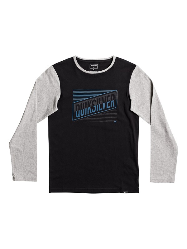 quiksilver, Colorblock Port Roca - Long Sleeve T-Shirt, BLACK (kvj0) 0 Colorblock Port Roca - Long Sleeve T-Shirt Black EQBZT03575 Quiksilver