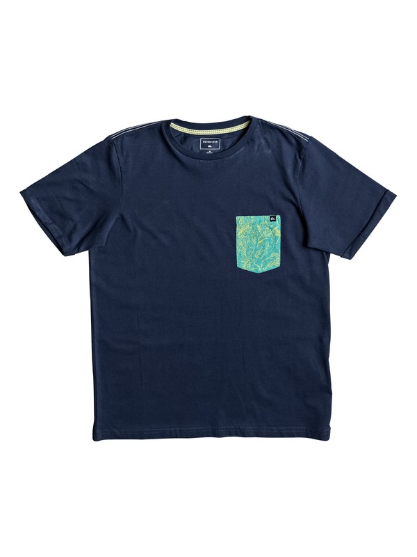 quiksilver, Jungle - T Shirt col rond pour Garçon 8-16 ans, DARK DENIM (brq0) 0 Jungle - T Shirt col rond pour Garçon 8-16 ans EQBZT03582 Quiksilver