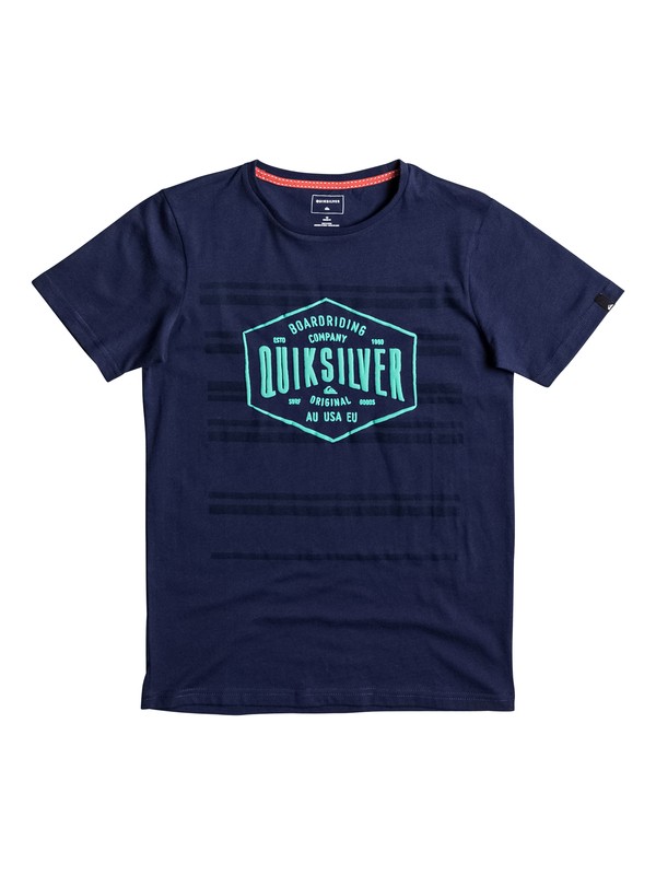 quiksilver, Neverlost Striped - T Shirt, MEDIEVAL BLUE (bte0) 0 Neverlost Striped - T Shirt EQBZT03588 Quiksilver