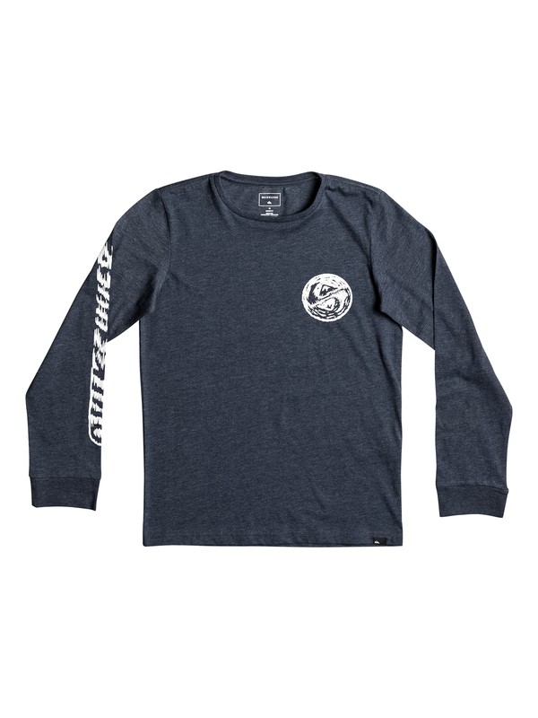 quiksilver, Bad Vision - T Shirt à manches longues, DARK DENIM HEATHER (brqh) 0 Bad Vision - T Shirt à manches longues EQBZT03589 Quiksilver