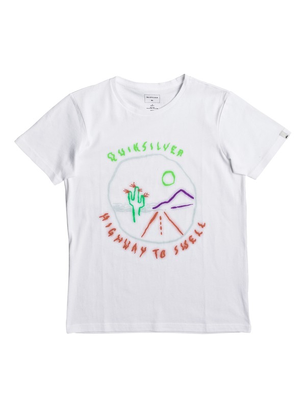 quiksilver, Highway To Swell - T-Shirt, WHITE (wbb0) 0 Highway To Swell - T-Shirt Weiss EQBZT03590 Quiksilver