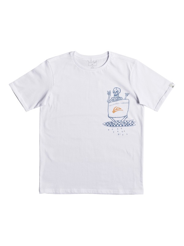 quiksilver, Classic Kanu - T-Shirt for Boys 8-16, WHITE (wbb0) 0 Classic Kanu - T-Shirt for Boys 8-16 White EQBZT03665 Quiksilver