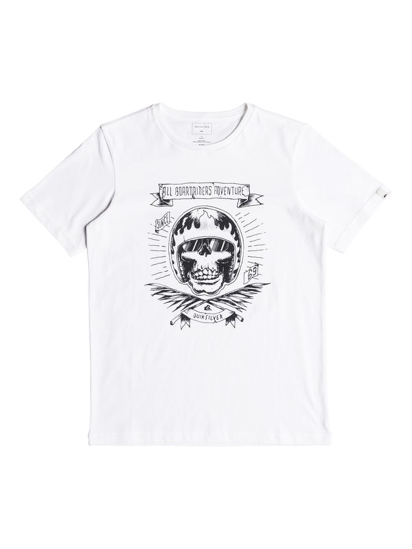 quiksilver, Classic Makau Ola - T-Shirt for Boys 8-16, WHITE (wbb0) 0 Classic Makau Ola - T-Shirt for Boys 8-16 White EQBZT03671 Quiksilver