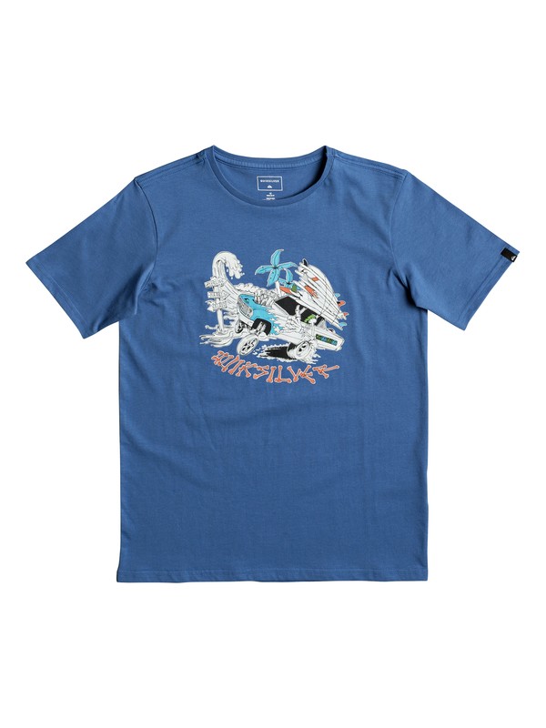 quiksilver, Classic Days On - T Shirt col rond, BRIGHT COBALT (bpc0) 0 Classic Days On - T Shirt col rond Bleu EQBZT03672 Quiksilver