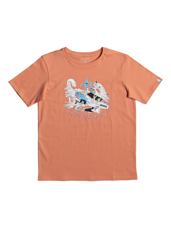 quiksilver, Classic Days On - T-Shirt for Boys 8-16, CADMIUM ORANGE (nhj0) 0 Classic Days On - T-Shirt for Boys 8-16 Orange EQBZT03672 Quiksilver