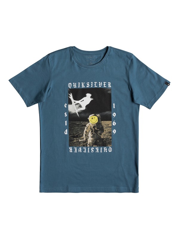 quiksilver, Classic Kelalani Nalu - T-Shirt for Boys 8-16, REAL TEAL (bpr0) 0 Classic Kelalani Nalu - T-Shirt for Boys 8-16 Blue EQBZT03678 Quiksilver